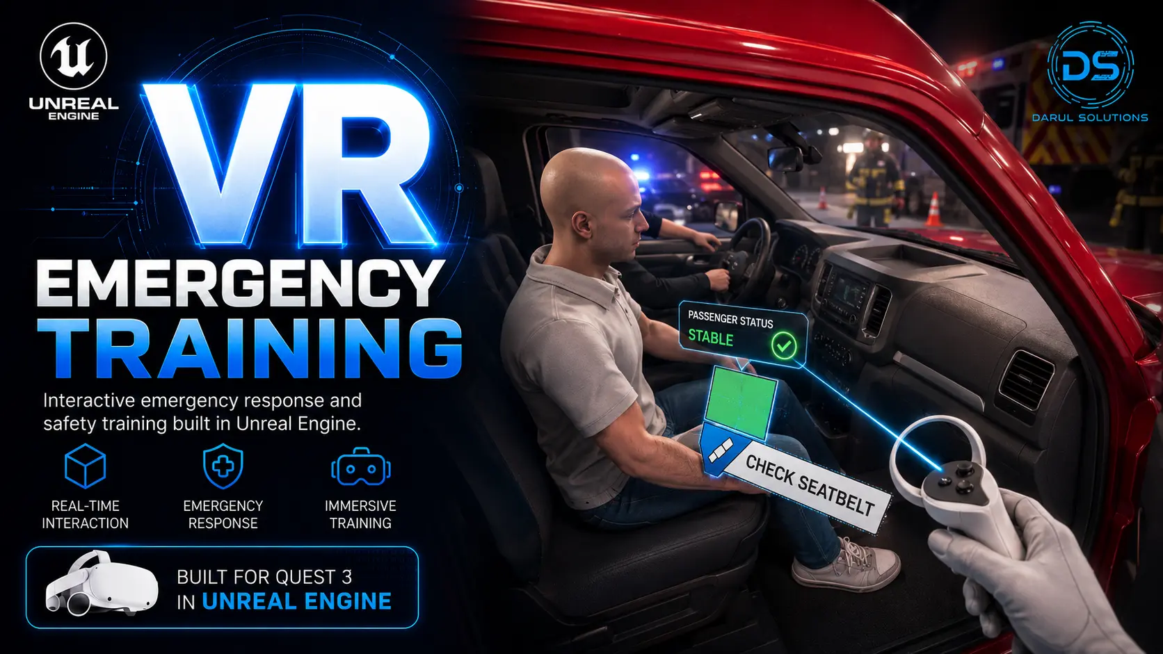 VR Emergency Services Training and Simulation - Virtual Reality visualization screenshot 1